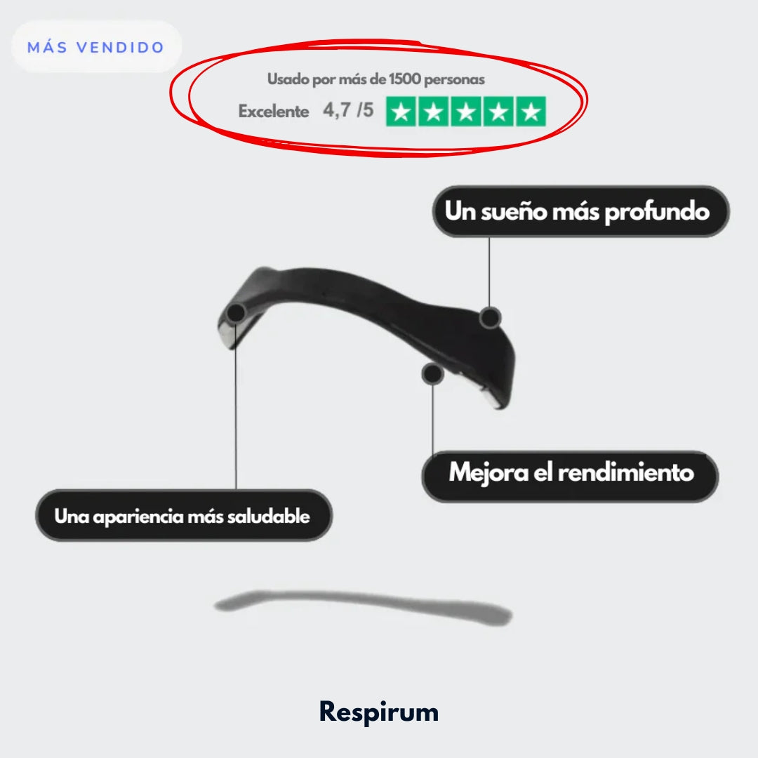 Respirum® Tira nasal magnética